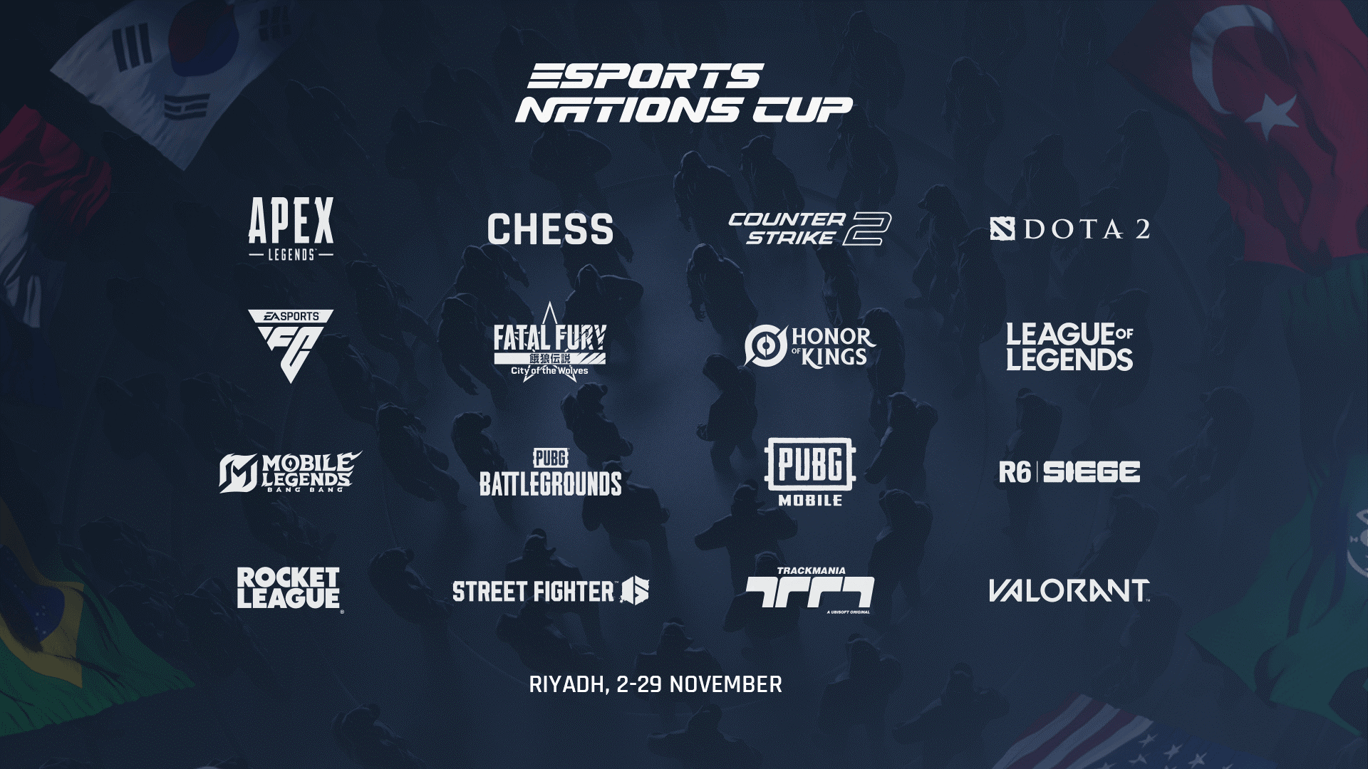 Esports Nations Cup 2026 Confirms 16 Titles; Over 100,000 Players from 100 Countries to Compete